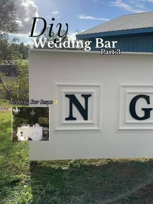 DIY WEDDING BAR | PART3    Im so obsessed with how its coming out and how fast my fiance tackled this project for our 2025 wedding.  Im in love with my bar   🥂 🍹 🍾🍻🍷🕺  #diyproject #didbride #weddingpro #fyp #wedding #weddingtiktok #weddingday #weddingbar #whitebar #diybar #foryoupage #part3 