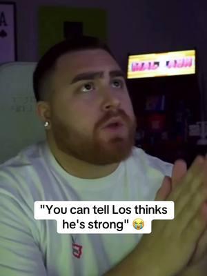 "You can tell los thinks he's strong" is crazy 😭 #lospollostv #twitchclips #funny 