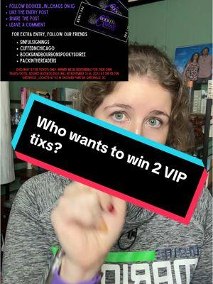 Wanna know how you can win 2 tixs to @Booked in Chaos next year? Watch this video and/or outreach me! #freebie #bookedinchaos #bookevent #winner #BookTok #fyp 