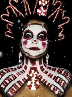 7th look Candycane look / Clown @💄💋NessaLaChingona💋💄 @Wendy Torrence #fulleyelashes #makeuphacks #fyp #foryoupage #xmasmakeup #christmasmakeup #makeupaddict #cosplaymakeup #beautykillerz #bk12daysofchristmas #xmaself #christmasclown 