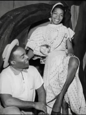 Maya Angelou & Irving Barnes during a performance of 'Porgy and Bess' at an unspecified location in Europe, 1954. (Photo by FPG/Archive Photos/Getty Images) #drmayaangelou #mayaangelou #porgyandbess #irvingbarnes 