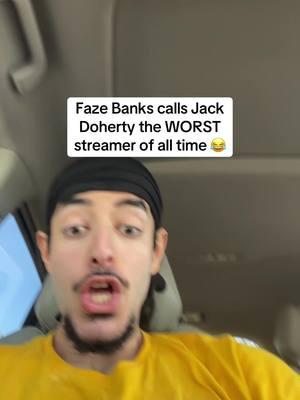 Faze Banks goes back and forth with Jack Doherty after calling him the worst streamer of all time #faze #fazebanks #jackdoherty #viral #fyp #greenscreen 