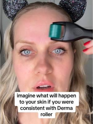 What would happen if you were consistent with your skin ?  Maybe you wouldn’t need that many skin care products and spend that much money ?  Let me know your thoughts 👇 #skincaretool #microneedling #dermaroller 