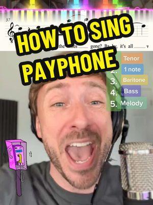 What Happens When Payphone (Maroon 5) Goes A Cappella? #howtosing #harmonybuilding #fypsounds #acapella #maroon5 #payphone