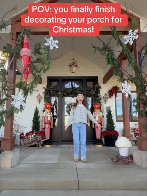 The Christmas porch is finally done! (Well, except for the cupcakes, which have been on my to do list since July 😅) What do you think of my repurposed branches from Halloween?!  . . . #christmas #christmasporch #christmasdecor #chriatmaslights #candycanelane #candycanetheme #redandwhitechristmasdecor #outdoorchristmasdecor #christmasdecorations #decoratingforchristmas #porchdecor #christmascountdown #christmasiscoming #christmasgarland #xmasdecor 