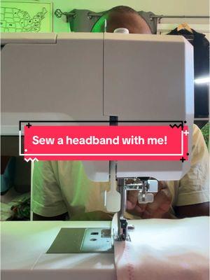 Sew a headband with me!  Fabric from @Spoonflower #sew #sewing #sewingtiktok #sewtok #blacksewingnetwork #blacksewingtiktok #blacksewist 