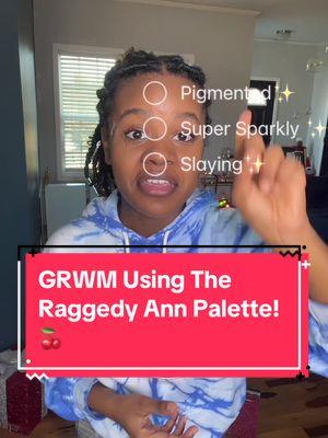 GRWM Using The Raggedy Ann Collection 🥰! Definitely Obsessed With How This Look Turned Out😭😭! I Did Not Expect The Eyeshadow To Look So Great !!! #lacedwithcherry #indiemakeup #grwmmakeup #raggedyann #officallylicensed #alternativemakeup #creativemakeup #cosplaymakeup 