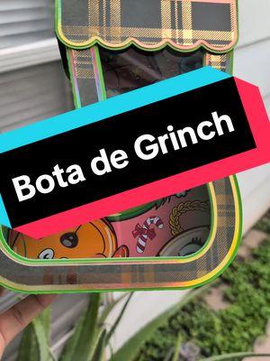 Bota con la temática de Grinch... #botadedulces #bota #christmas #grinch #christmasgift #christamasgiftideas #gift #todos #todoarteconmede #parati #fyp #Love #cricutprojects #cricutmaker #cricut @Cricut 