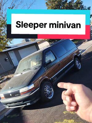 There is more to this Van than what it seems 👀 #sleeper #minivan #fyp #sleeperbuild #sleepercar #boostedminivan #turbovan #carsoftiktok 