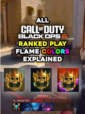 Black Ops 6 Ranked Play FLAME COLORS Explained! #cod #bo6 #codleague #rankedplay 