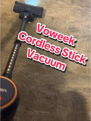 Easy vacuuming at its best! The Voweek Cordless Stick Vacuum! 3 day shipping, LED Display, jam alert, washable HEPA filtration, easy extendable stick and more! #voweek #vacuum #hepa #fyp #giftideas 