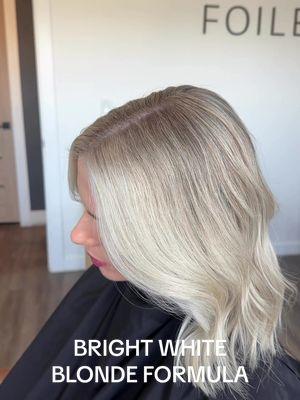 HOW I FORMULATE FOR A BRIGHT WHITE BLONDE  P= blue/violet cancels out any warmth T= silver/blue adds extra shot of ULTRA cool AA= orange/ red warmth reflects light- adding a splash of 9aa into your blonde formula keeps your blondes bright and from looking dull and over toning! #brightcreamyblonde #whiteblonde #brightblonde #summerblonde #haireducation #hairtransformation #redkenshadeseq #redkenformula #redkenprotok #hairreels #haircolorist #behindthechair #hairtok #arizonahairstylist #scottsdalehairstylist #arizonablonde 