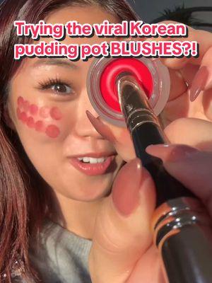 I finally tried the viral Korean pudding pot blushes from Fwee and I get the hype🤩 they’re so squishy😍 #makeup #kbeauty #korean #koreanmakeup #koreanblush #fwee #puddingpot #makeuphacks #fyp #unboxing 