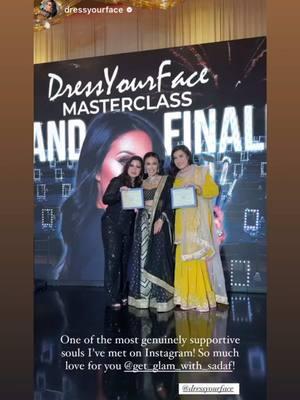 The acknowledgment throughout the years from this Queen just MEANS THE WORLD TO 🥹🙏 … ty so much love you and will always support you and your brand @@dressyourface@dyf @@mairaaahmadi  ##masterclass##2024##dressyourface##sisters##bestfriend##bestie##makeup##beauty##experience