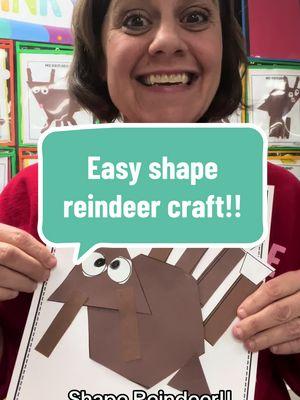 #creatorsearchinsights We love this shape reindeer crafts from @Education to the Core! #teachertips #kindergartenteacher #teacherlife #tiktokteacher #fyp #foryoupage #kindergarten #dayinthelifeofateacher #teachersoftiktok #mrsrowethekinderteacher #teachersoftiktokfyp #teachersbelike #teachertiktok #teachingontiktok #teachertiptuesday 