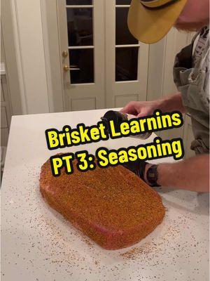 Seasoning…  After 2 years cooking briskets on the reg, these are what stick out as the most important things l’ve learned Part 3: Seasoning #rollingbonesbbq #brisket #beef #lowandslow #howto