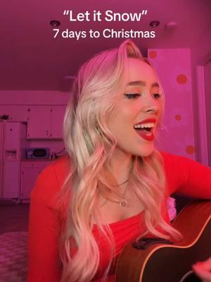 So I can’t do math lol yesterday was actually 8 days to Christmas. Here’s another cover for ya!❤️💚  #christmas #christmasmusic #christmascover #happyholdidays #letitsnow 