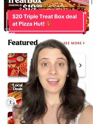 $20 triple treat box deal happening at @Pizza Hut !! Aka lots of food🍕 #pizzahut #tripletreatbox #pizza #deals #food #savings #couponqueen #freebies #savings #coupons #dealpage #savingmoney #food #dealalert #dinner #pizzadeals #greenscreen 