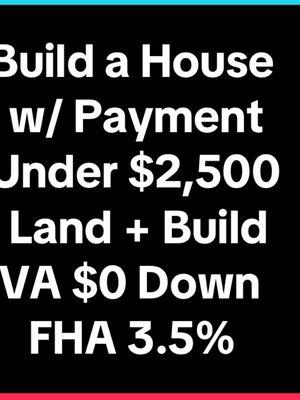 Building a House. Min 620 Score. Buy Land + Build with 1 loan. #buildingahouse #buildahome #building #firsttimehomebuyer #house #Home #barndominium #barndo #mortgage #loan #va #valoan #fhaloan #buildahouse 