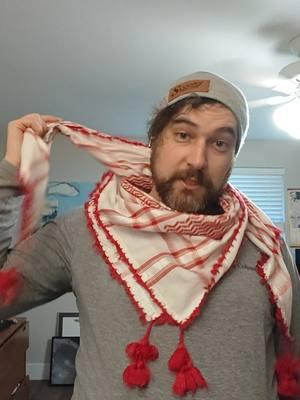 I've learned a lot from my Palestinian and Arab friends, an important lesson they taught me is quite simple - never refuse a gift from an Arab person.  so now I have a new kuffiyeh that was a gift.  anyway, end the occupation, free Palestine, and Zionists are the worst.  #thatoldhouse #newconstruction #flippers #fyp #antizionistjew #gift #saythankyou #shukran #habibi #lovelife #hateizrl 