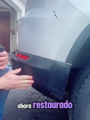 Así restauré los plásticos Negros de mi carro misión cumplida! #carecare #autodetailing #creatorsearchinsights #autocare 