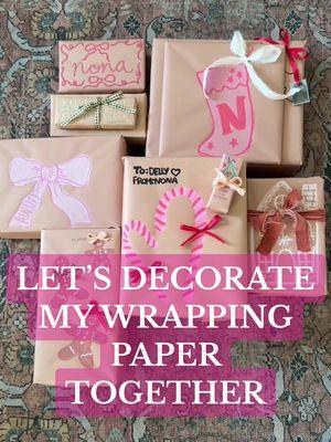 Should i do a part 2? I have more presents to do👀 #crafty #christmas #wrappinggifts #coloring #craftyhacks #wrappinghacks #wrappingpresents #christmaswrapping 