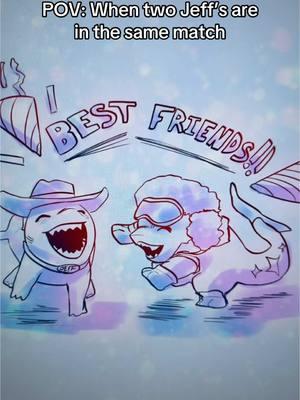 “BEST FRIENDS-!” #jeff #jeffthelandshark #jeffery #marvel #marvelrivals #rivals #art #artist #anime #animetiktok #artstyle 