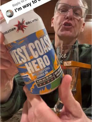 Replying to @Brady Revolution Brewing West Coast Hero Review! #mikevsbeer #revolution #westcoast #lennykravitz #beerreview @Revolution Brewing @Food Network 