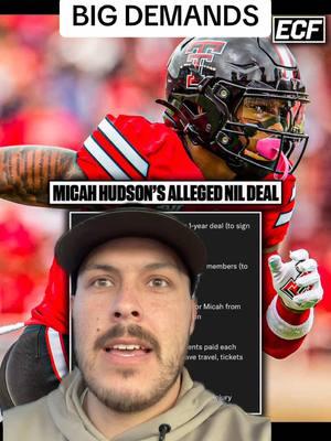 Imagine having a driver in college! #football #CollegeFootball #texastech #texasam #nil #nildeal #micahhudson #pov #demands 