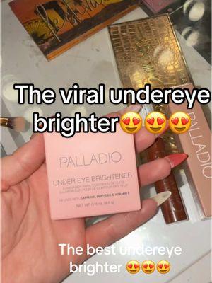 Omg the best from @Palladio Beauty #undereyebags #fypシ #makeuphacks #makeuptransformation #foryoupage #TikTokShop #brightundereye #pinkundereye #makeupgirl #palladio 