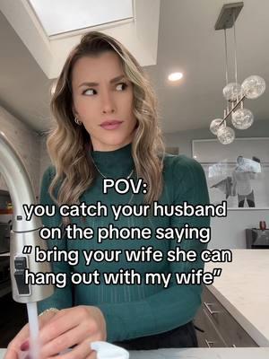 Why does he try to drag me into everything 😂 I’m not a big fan of babysitting peoples wives. #marriagehumor #wifejokes #marriedlife #husbandsbelike #husbandcaught #fyppppp 