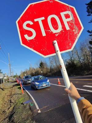 Flagging from today! #flagging #trafficcontrol #safety #bluecollar #work #job #oregon #fyp 