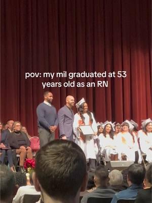 True definition of age aint nothing but a number, baby!! She wanted it and she did it. We are so so so proud of you! #fyp #rn #registerednurse #pinningceremony #nursegraduate #lvn #studentnurse #nclex #nurs #nursesoftiktok #nursetok #nurselife 