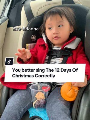 You better sing The 12 Days Of Christmas the way she likes. Zoë Erianna (3) has a near tantrum when daddy doesn’t follow her musical directions. Who would have known she would be the youngest contestant on AGT 3 years later. #adorable #cutekids #adorablekids #tantrum #toddlersoftiktok #toddler #todlertok #christmassongs #12daysofchristmas #christmascarols #feisty #smartkid #talentedkids #singalong #talentedkid #funnyvid #funnyvideo #funnymoment 