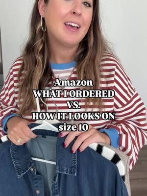 #whatiorderedvswhatigot #casualoutfits #amazonfashion #size10 #midsizeoutfitinspo 