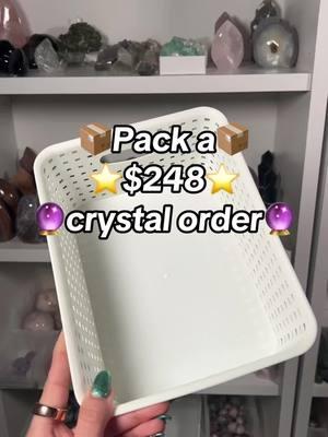 Thank you so much Julie 💕⭐️🔮 #crystals #crystalshop #crystalshopping #crystalshopowner #crystalunboxing #crystal #crystalhealing #crystalsoftiktok #crystalcarvings #crystalhaul #crystaltok #orderpacking #packanorder 