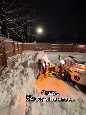 24HRS difference…. #fypシ #foryou #rmanciniservicesllc #plowing #salting #cleanups 