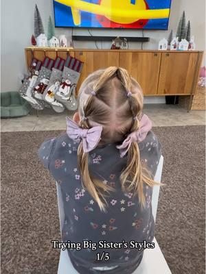 People ask if PJ’s styles still work on shorter hair so we’re giving it a go on some of your favorites! #shortstyles #elasticstyles #cutehair #toddlerhair #trendinghair #fyp #topsytail 