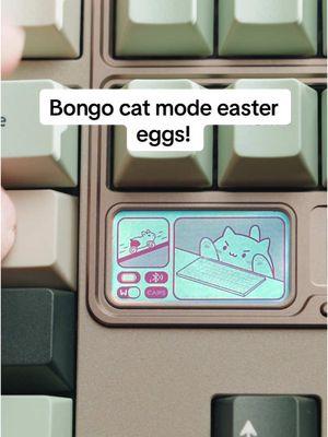 The QK80MK2 has the best bongo cat mode ever; my search is finally over! #keyboard #keyboardasmr #mechanicalkeyboard 