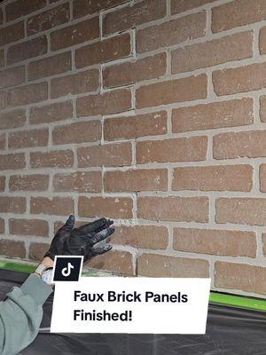 This basement renovation started to come quickly together once I installed these faux brick panels. After individually grouting all the bricks, I started to second guess my decision. But in the end, I love how this turned out, and it added that industrial feel to this space I was wanting. What do you think? Would you try this out? . . . #FauxBrickPanels #DIYHomeImprovement #WallDecor #DIYProjects #DIY #BasementRenovation #homereno #homeupgrades #homedecor 