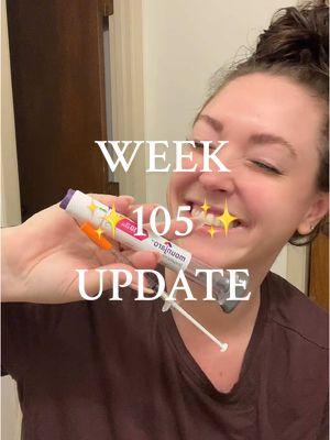 ✨Week 105✨ Very tired this week. Not sure if its from the com# or because Aunt Flo came to visit... No loss this week Use 🔗 in b!0 to start your glp1 journey....🤍 **under the direction of a medical provider **#amble #ambleptnr #amblepartner #glp1 #glpone #glp1besties #mounjaro #mystory #happy #myjourney #fyp #thisisme #tirzeptatide #glp1community #weeklyupdate #healthyliving #gettinghealthy #update #happierthanever #fyp #💉 #fyppp #healthyweightloss #wegovy #ozempic #zepbound #glp #selflove #selflovejourney #myjournal 