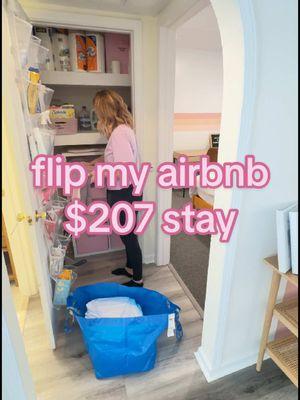 Flip my airbnb after a $207 stay 🩷 #airbnb #airbnbhost #cleanmyairbnb #airbnbsuperhost #str #airbnbcleaning #shorttermrental  #airbnbtips #vrbohost #ilm #wilmingtonnc