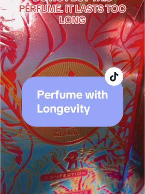 If youre looking for a fragrance with longevity Khair Confection is THAT GIRL 👌🏽                     Top Notes: Pear, Whipped cream Middle Notes: jasmine, Ylang, Cashmeran Base Notes: Sandalwood, Marshmallow, Vanilla #perfumelongevity #creatorsearchinsights #perfumetiktok #bestarabicperfumes #perfumereview #viralperfumes #TTSTakeover #ttstastemakers #risingstar #tiktokmademebuyit #christmaswishlist #tiktokshopholidayhaul #tiktokshopendofyeardeals 