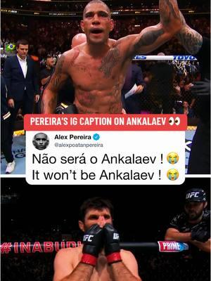 #AlexPereira shared this caption about #MagomedAnkalaev 👀 #UFC #MMA #combatsports 