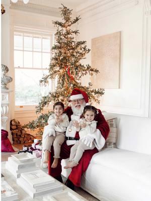 santa indeed came to town 🥹 had so much fun arranging this sweet surprise for our girls. right after nap, they caught santa making a little visit and it was even more magical than we even imagined it could be. a #pocketsofpeace we will cherish forever. 🎅🏻🫶🏽 #POPmas #nabelanoorhome #holidaytiktok #santa #christmas #girlmom #familytime #childhood #childhoodmemories #surprise #holiday #holidaycountdown 