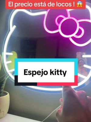 Espejo de kitty muy bonito 💕 #espejo #espejohellokitty #kittymirror #kitty #mirror #ledlightmirror #hellokittylover #tiktokshopholidayhaul #newyearnewaura 