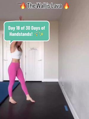 🚨 The wall is lava! 🌋🔥 Ready to take your straight handstand to the next level? This drill is a must for mastering hip control and gaining body-air awareness. 🙌🏼🤸🏼‍♂️ Remember the perfect handstand formula: Tip, Grip, Teeter, Brakes... Float. 😍 Want more info about this drill? Sign up for my handstand freebie! Link in bio! 👏🏼 #handstand #handstandpractice #handstandtips #handstanddrills #handstandchallenge 