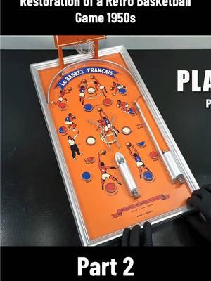 Restoration of a Retro Basketball Game 1950s | Part 2 #restore #rusty #restoration #asmr #antique #satisfyingvideo 