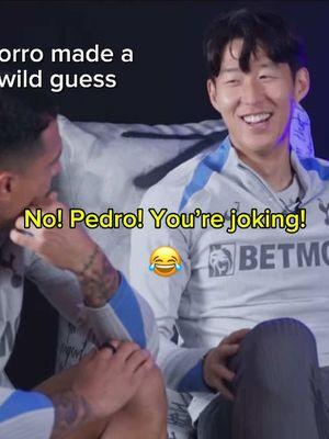 Sonny and Porro 😂😂😂 they didn’t even know why they were laughing at the end there lol 😭 #sonheungmin #손흥민 #heungminson #tottenhamhotspur #fyp 