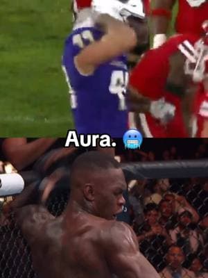 NCAA football player just hit the Israel Adesanya knockout celebration 😂 #israeladesanya #adesanya #mma #UFC #football #ncaa 